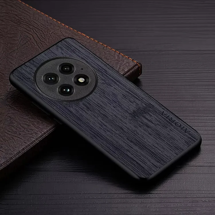 Bamboo Wood Pattern Leather Phone Cover For Oneplus 13 12 11 10 Pro 9 8 7 7T Pro  Etrgadget- Smartphone Cases & Covers | Accessories