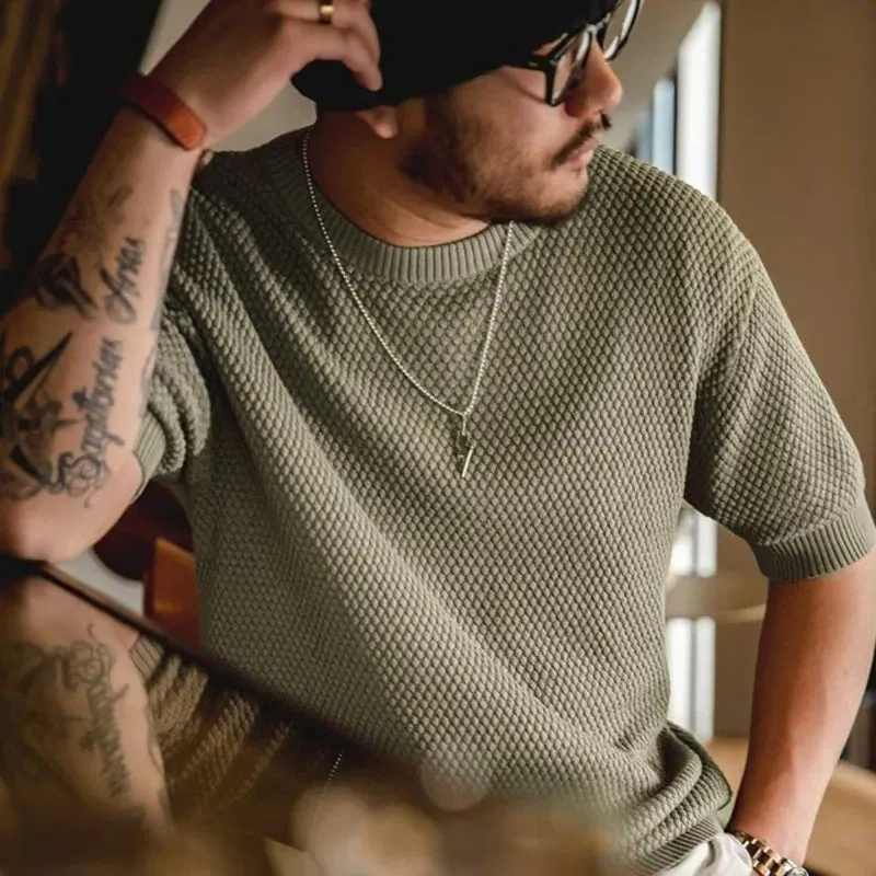 Men's Lightweight Knit Tee &ndash; Milano Retro Summer T-Shirt &ndash; view 2