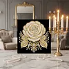 DIY Pearl Painting Rose for Home Wall Decor with Frame(30x30cm)