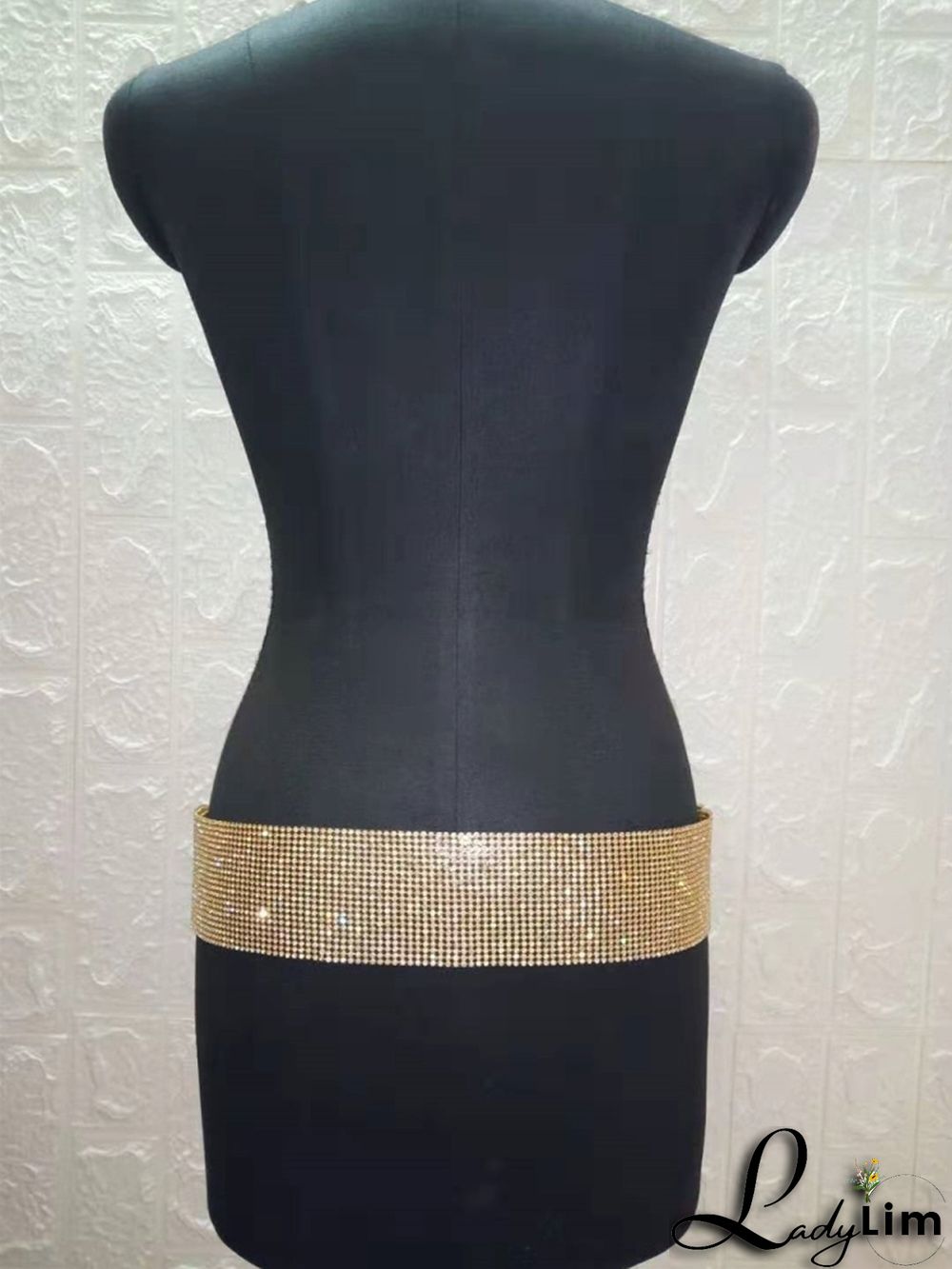 Formal Gold Beaded Sparkly Belt
