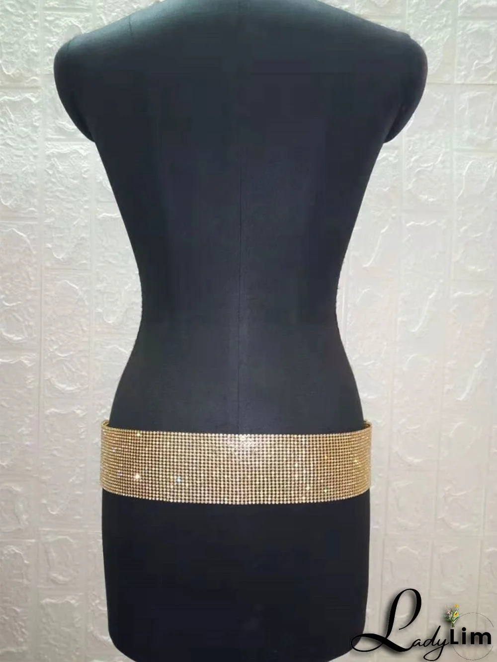 Formal Gold Beaded Sparkly Belt