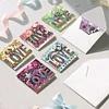 6pcs lieben diy diamant kunst grußkarten dankkarten und feiertagssegen