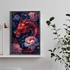 (Grande Taille) Loup aux yeux bleus-peinture diamant rond-40*60cm