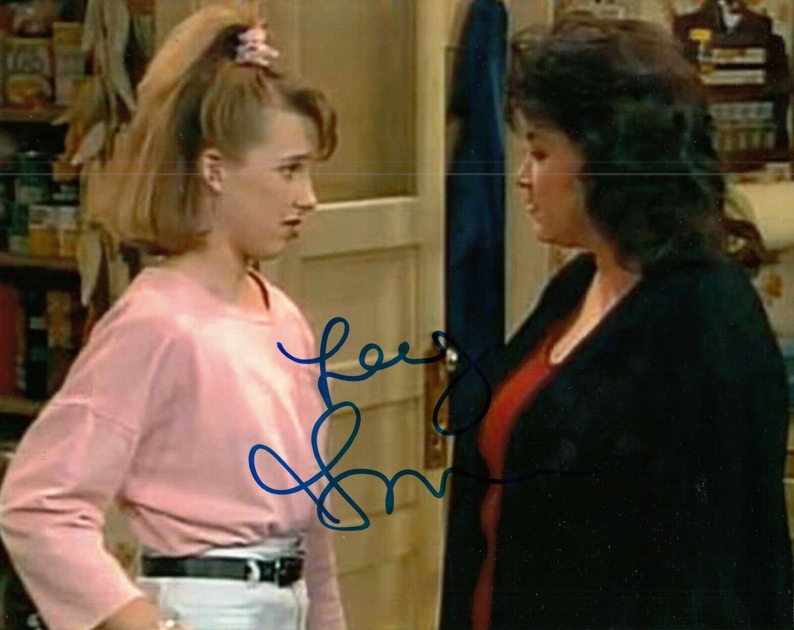 ALICIA GORANSON signed (ROSEANNE) TV Show 8X10 Photo Poster painting *Becky Conner* W/COA #1