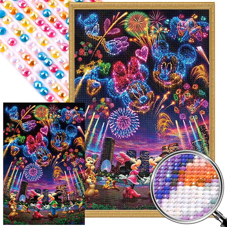 Disney Fireworks 40*60CM (Canvas) AB Round Drill Diamond Painting gbfke