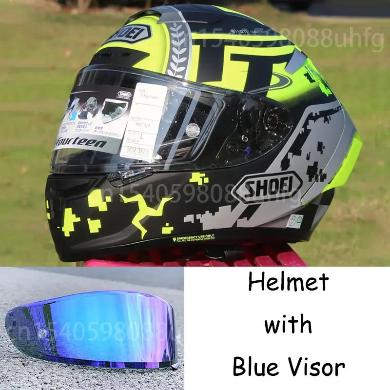 Motorcycle Full Face Helmet SHOEI X-14 Helmet X-SPIRIT III X-Fourteen The Isle of Man TT Races Helmet Solid X-14 Racing Helmet