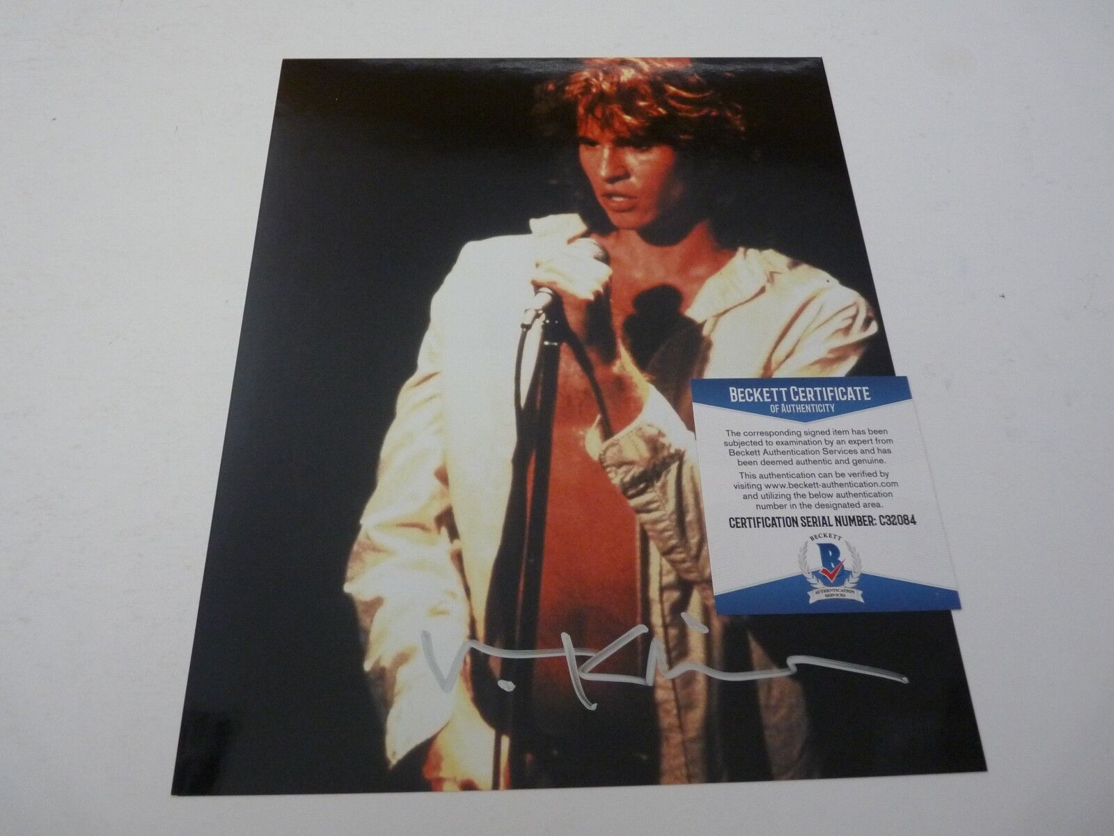 Val Kilmer The Doors Signed Autographed 8x10 Photo Poster painting Beckett Certified