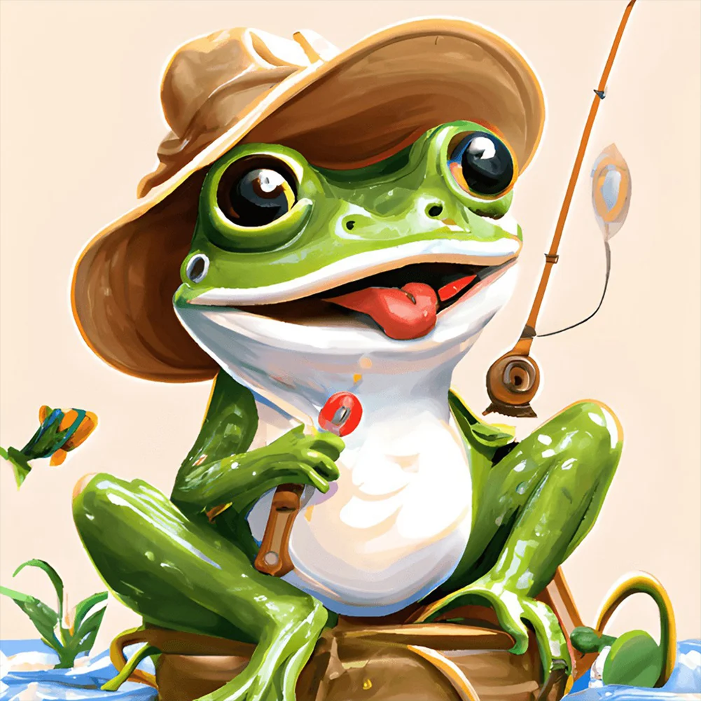 Full Round Diamond Painting - Frog(30*30cm)
