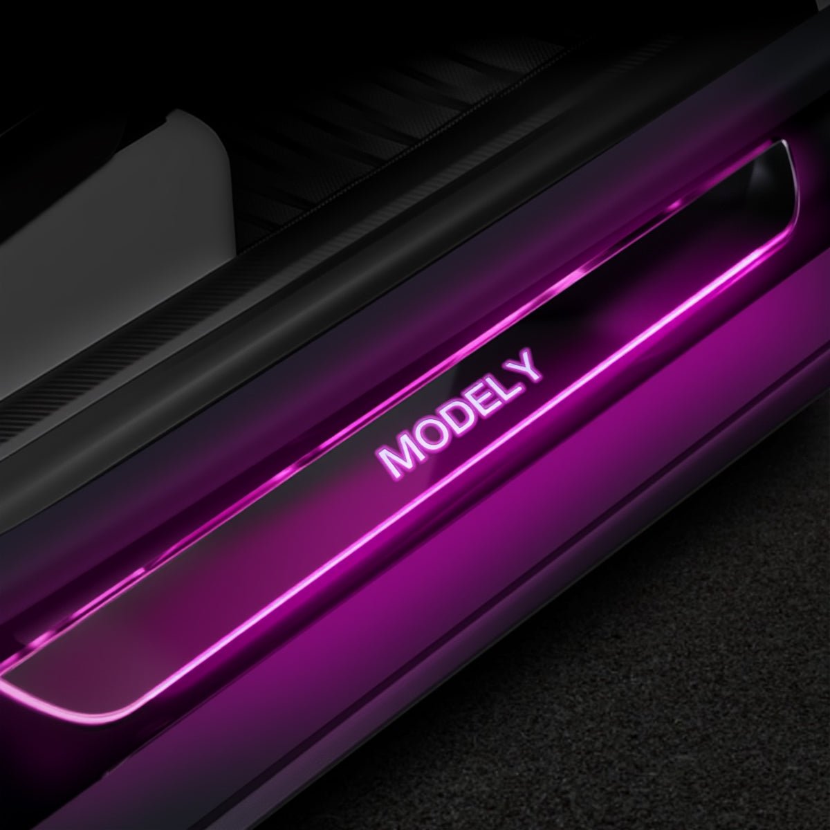 LED Colorful Lights illuminated Door Sills for Tesla Model Y/3/S/X - Tesery Official Store