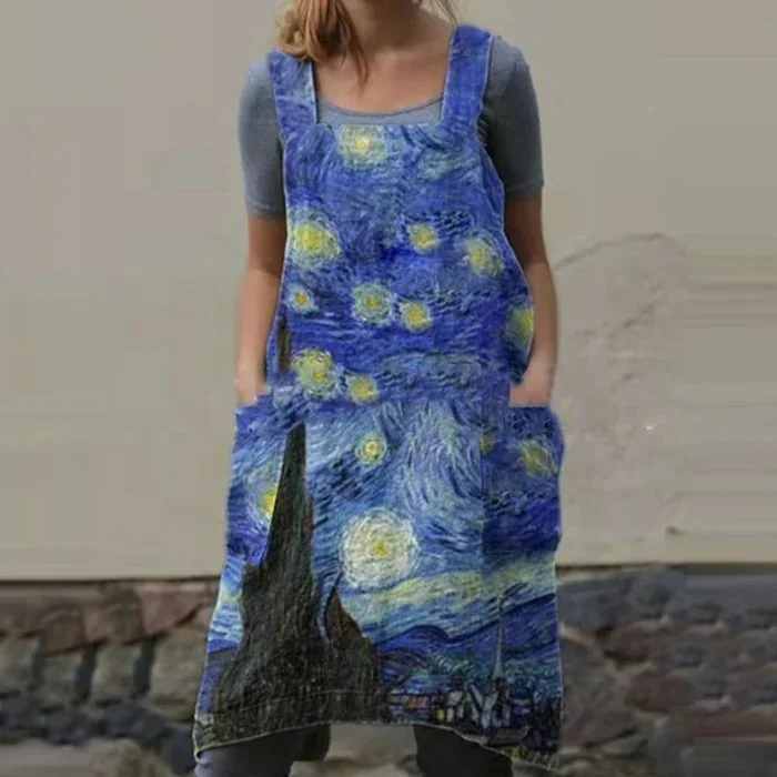 Women's Oil Painting Casual Dress