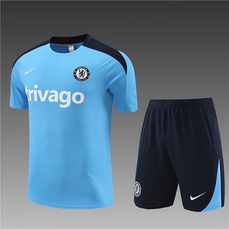 2024-25 Chelsea Light Blue Short Sleeve Training Jersey