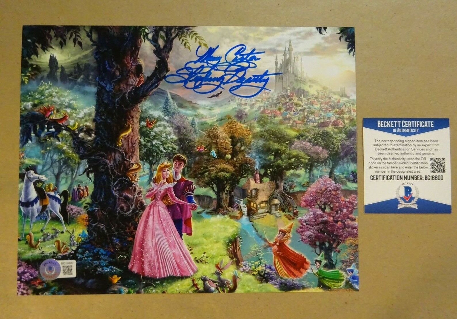 Autographed MARY COSTA Signed 8x10 Disney SLEEPING BEAUTY Photo Poster painting BECKETT BAS COA