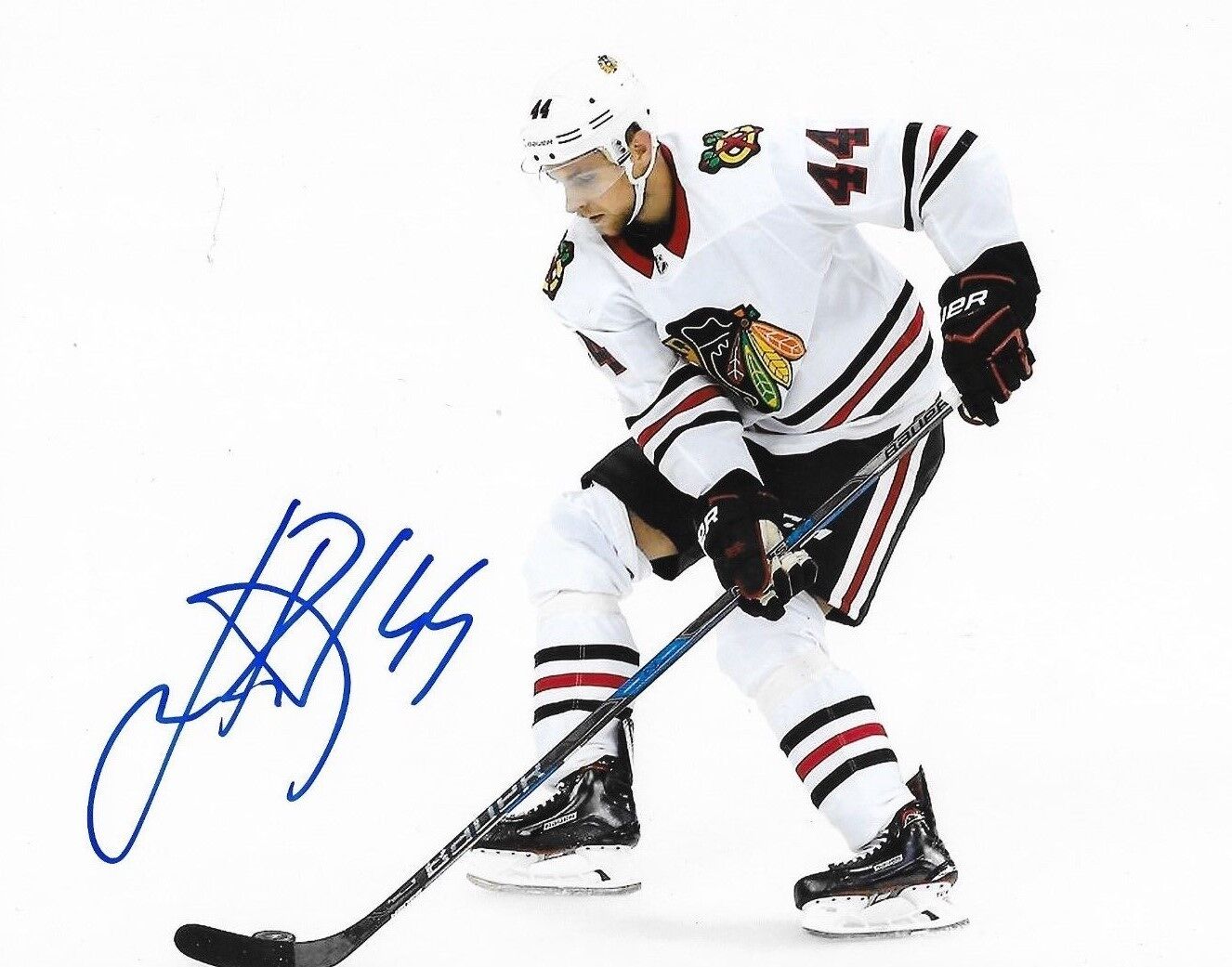 Jan Rutta signed Chicago Blackhawks 8x10 Photo Poster painting autographed Hawks 11