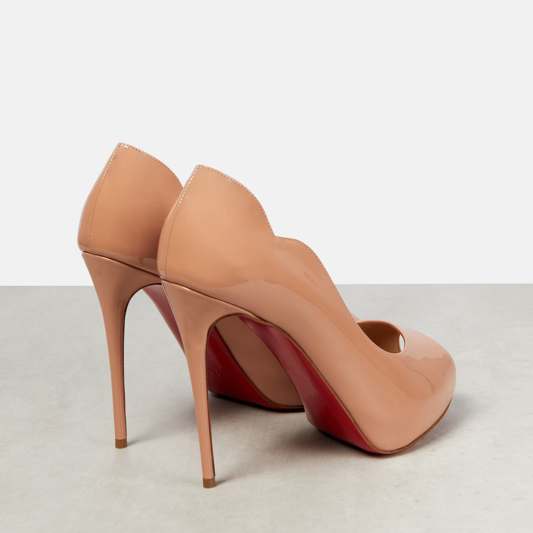 130mm Women's Stiletto Pointed Toe Water Platform Shoes Red Bottom High Heel-MERUMOTE