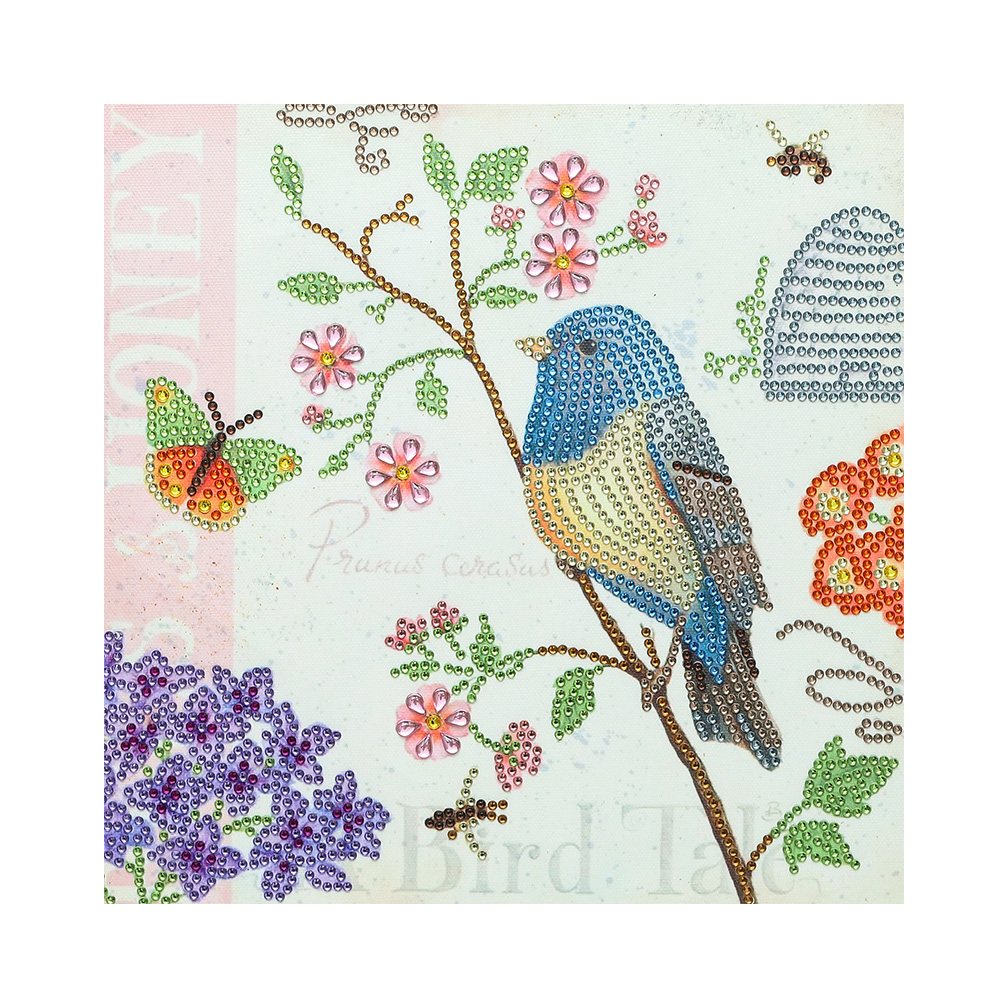 

Flower Bird - Special Shaped Diamond Painting - 30*30CM, 501 Original