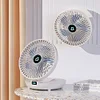 Foldable Air Cooler Wireless Fan Personal Fan for Home (white rechargeable A)