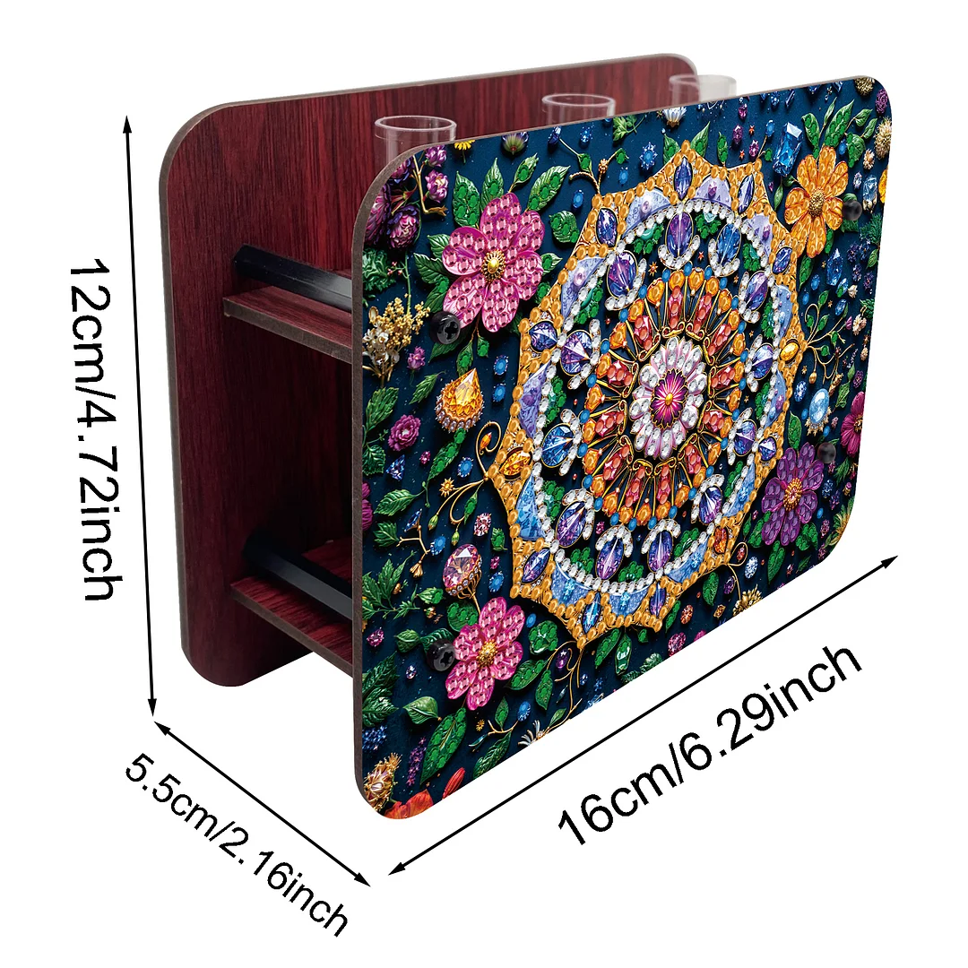 Mandala DIY Flower Vase Wooden Double Sided Desktop Diamond Art Kit Home Decor