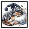 Sleeping Tiger Cub-11CT Stamped Cross Stitch 40*40cm/15.75*15.75in
