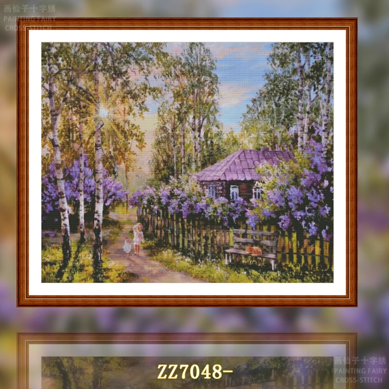 【ZZ7048- Dominica】 Painting Fairy Cross Stitch