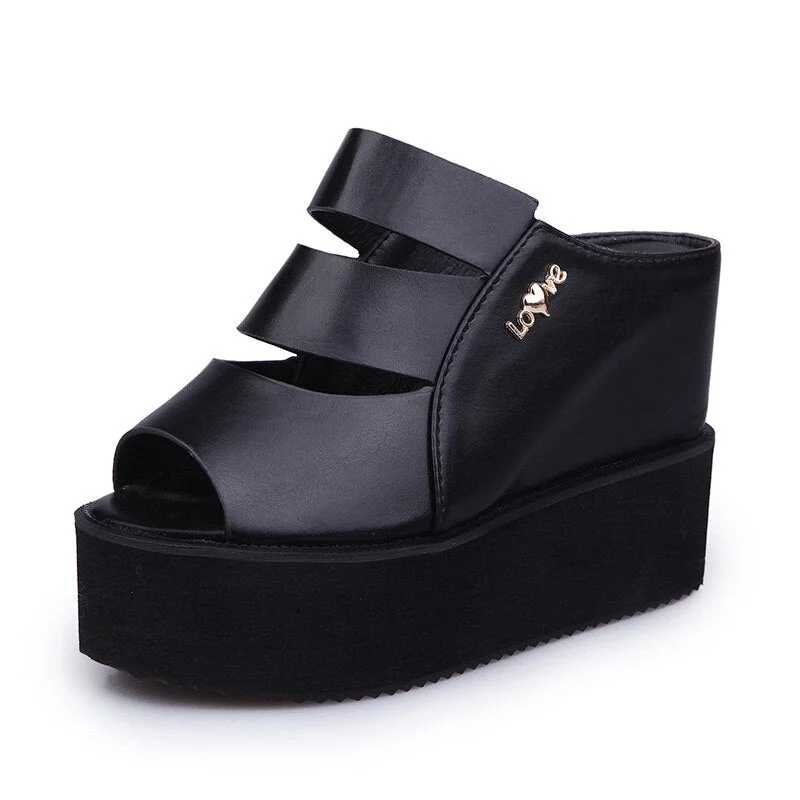 Lucyever Women Sandals Wedges Shoes for Woman High Heels Sandals Summer Shoes 2019 Flip Flop Chaussures Femme Platform Sandals