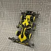 Tamiya 4WD Modified Jedi Chariot Pure Hand-painted Black Silver Gray Mirror Customization FMA Chassis Racing