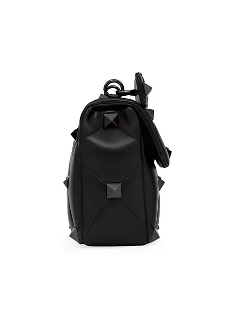 Valentino Garavani Large Roman Stud The Shoulder Bag In Nappa With Chain