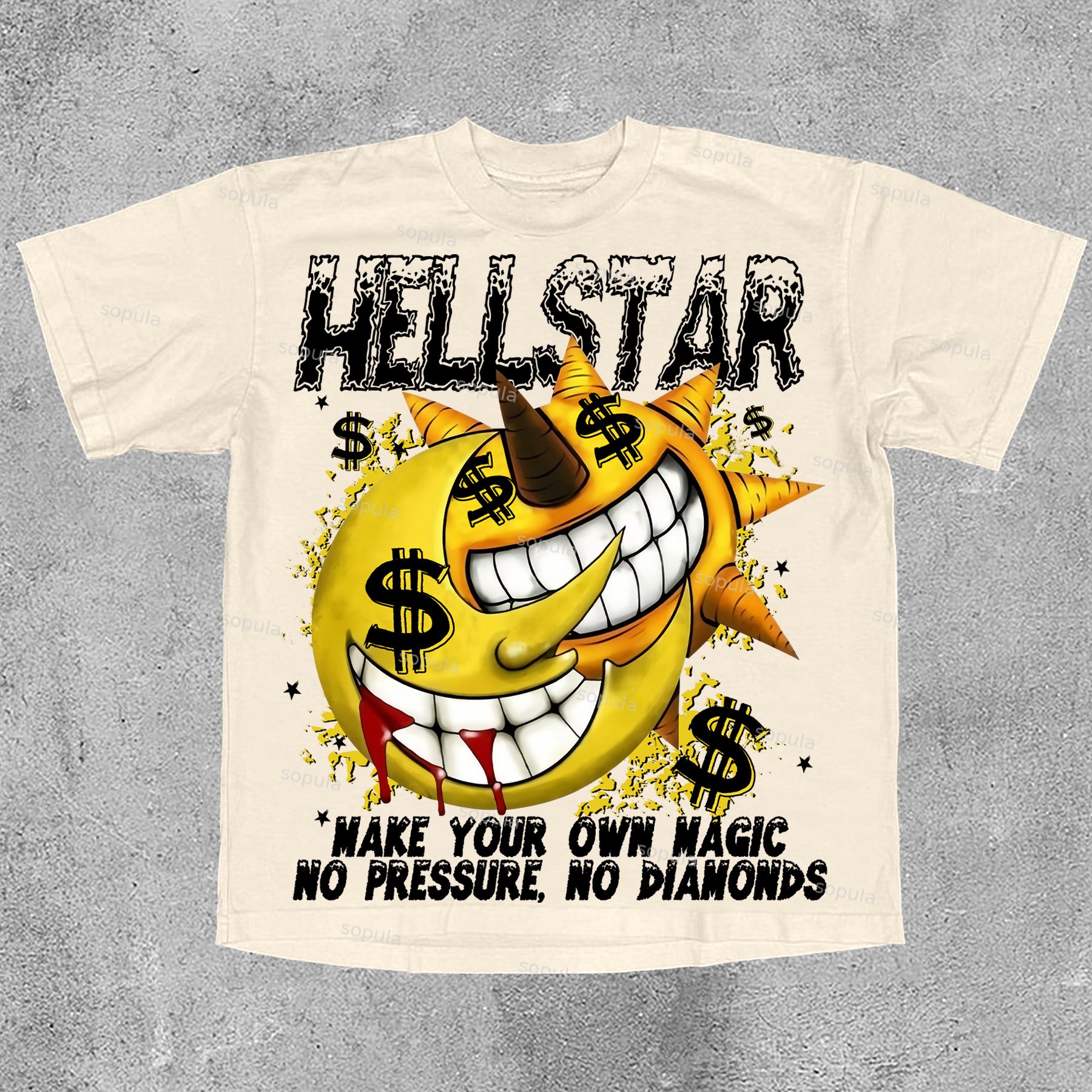 Men's Fun Cartoon Money Graphics Cotton Casual T-Shirt - SOPULA