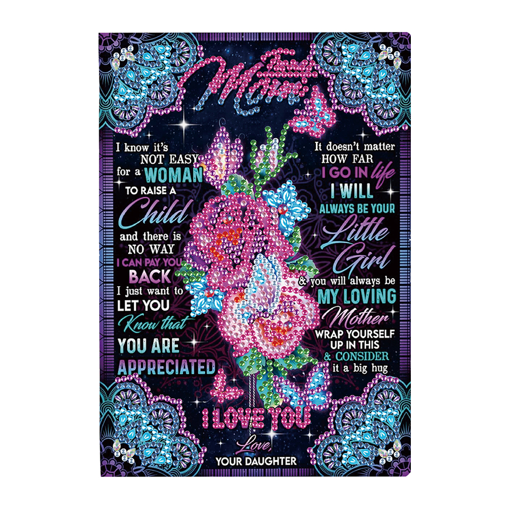 

Rose Letter - 5D DIY Craft Notebook, 501 Original