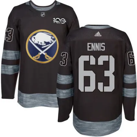 Sabres #63 Tyler Ennis Black 1917-2017 100th Anniversary Stitched NHL Jersey