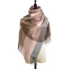 Autumn Winter Plaid Tassels Women's Shawl Scarf