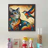 Cat And Bird-11CT Stamped Cross Stitch 40*40cm/15.75*15.75in tapestrymarket