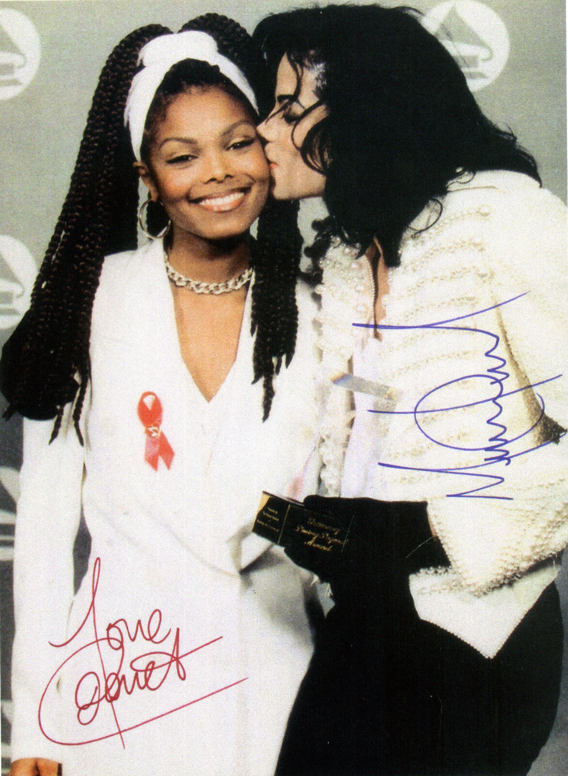 MICHAEL & JANET JACKSON Signed Photo Poster paintinggraph - Pop Singers - preprint