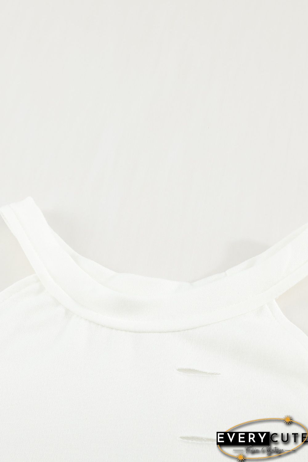 White Hollow Out Off-the-shoulder Long Sleeve T-shirt