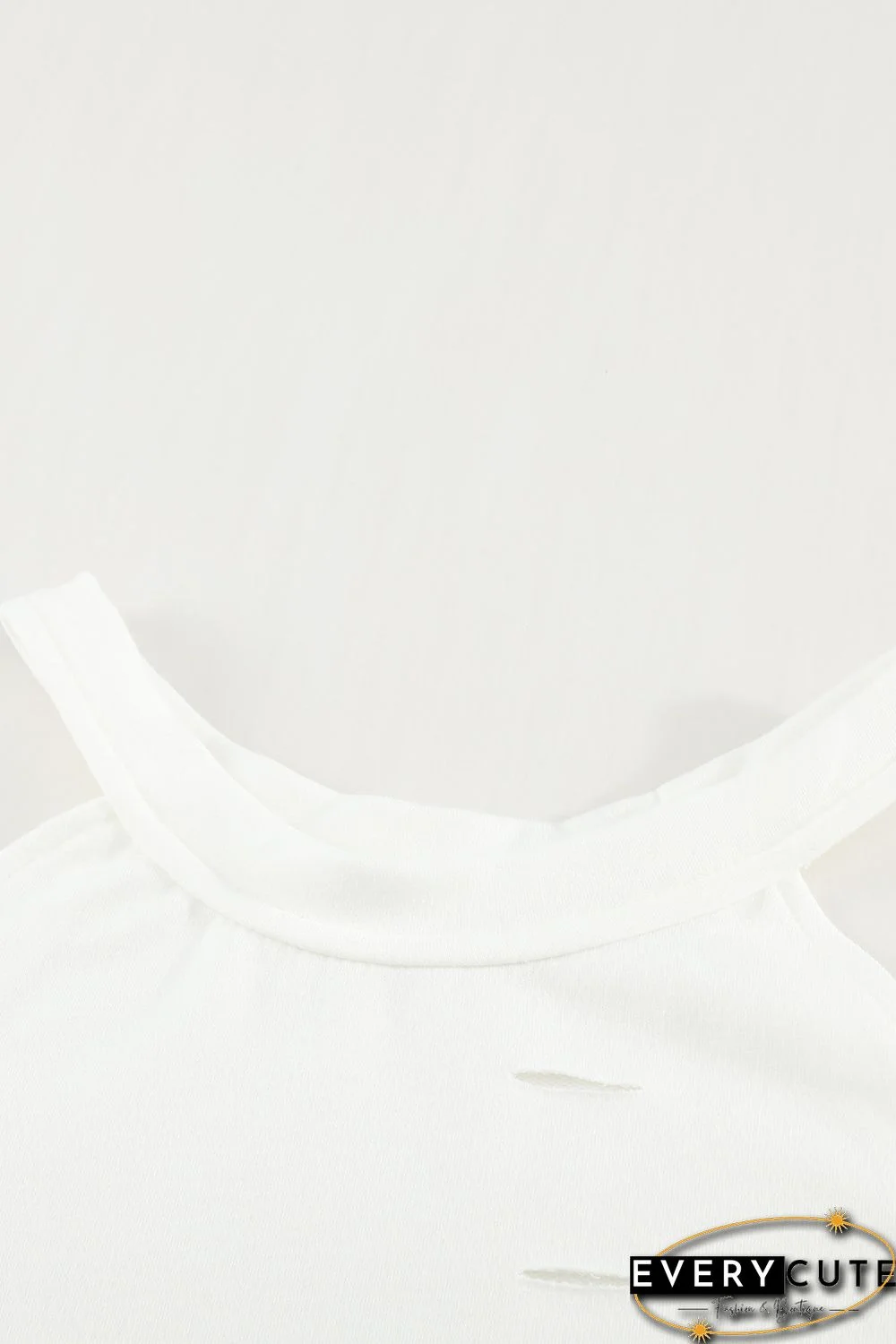 White Hollow Out Off-the-shoulder Long Sleeve T-shirt