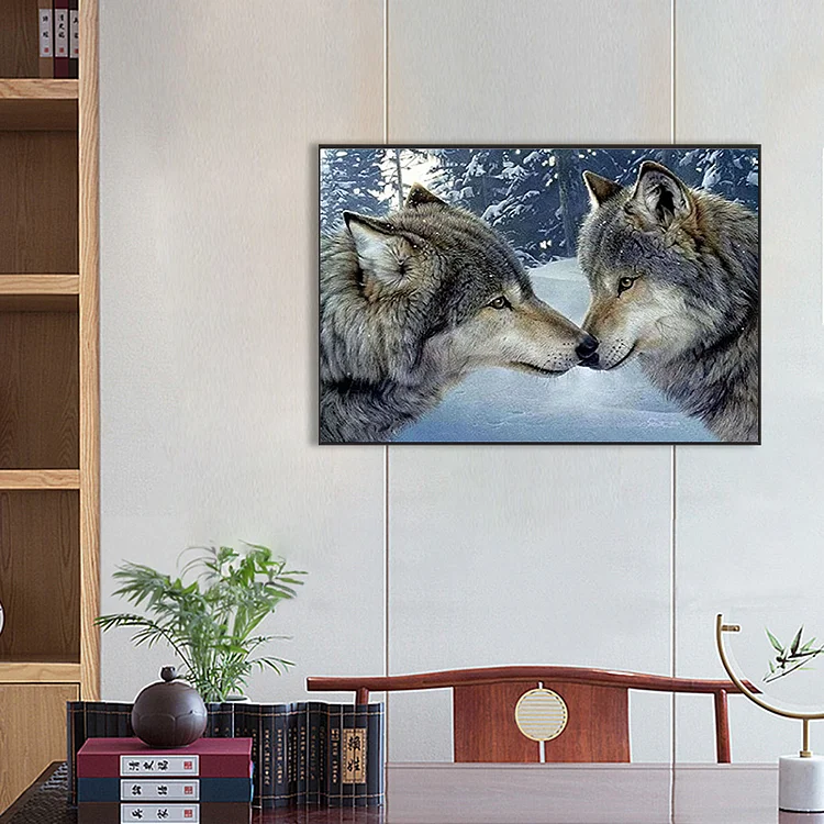 1set Wolf Diamond Painting Kit 5d Diamond Art With Full Drills, Diamond  Dotz Kit For Home Wall Decoration, Adults Beginners(diy Craft, Not  Finished)