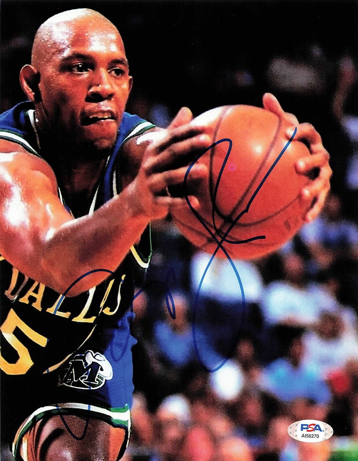 Popeye Jones signed 8x10 Photo Poster painting PSA/DNA Dallas Mavericks Autographed