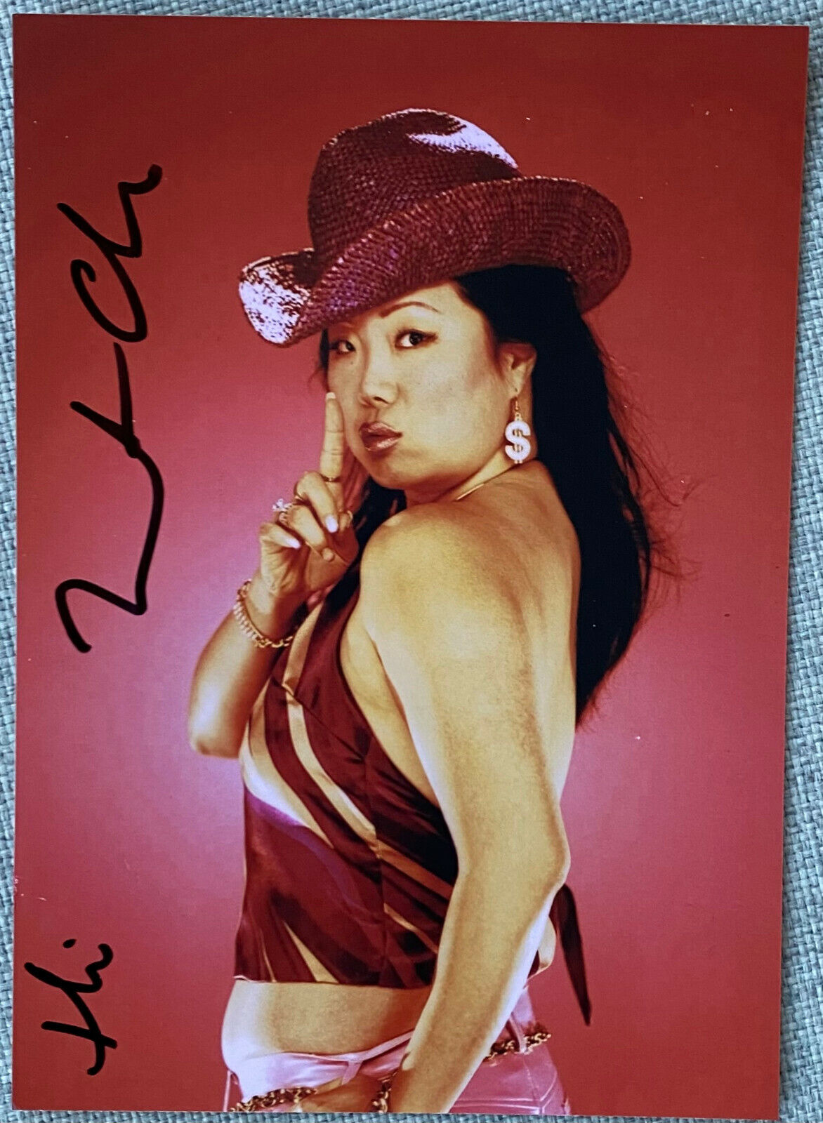 Comedian Margaret Cho Signed In-Person 5x7 Color Photo Poster painting - Authentic