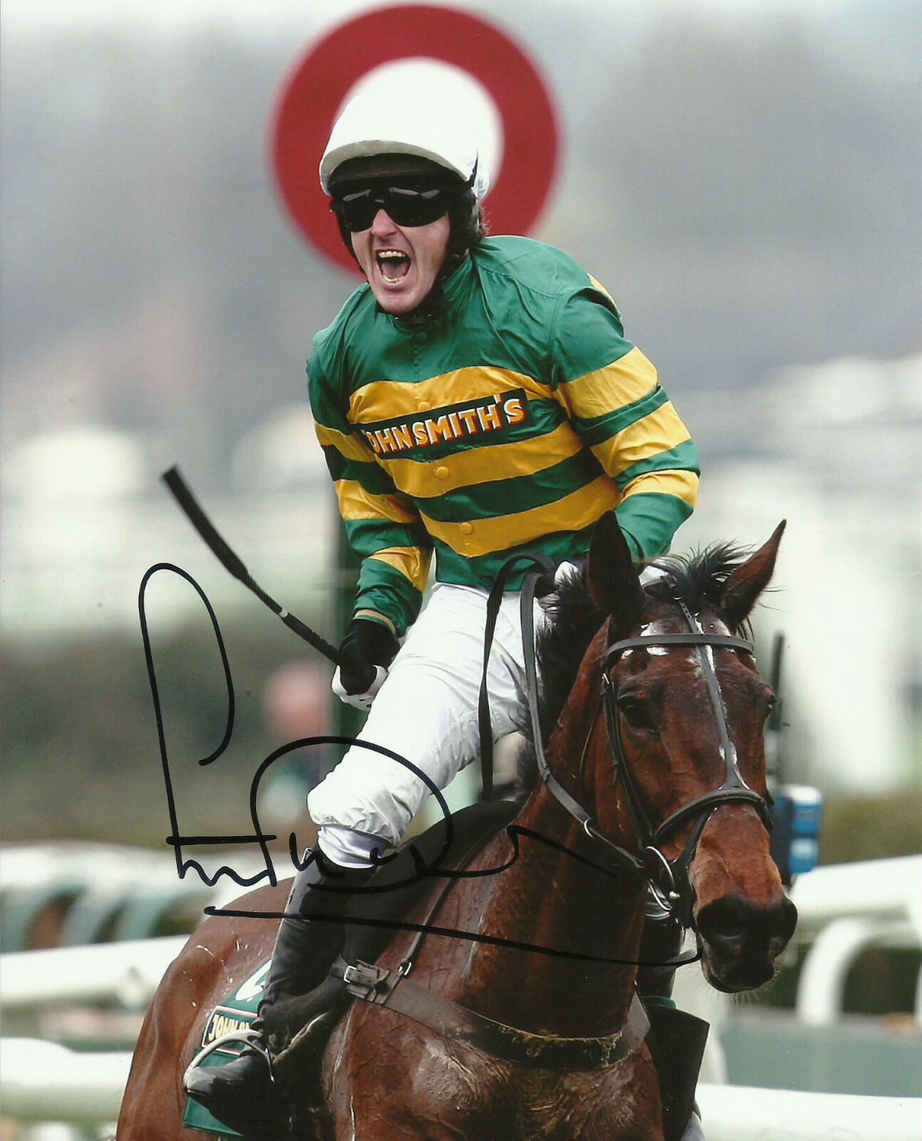 AP McCoy Genuine Hand Signed 10X8 Photo Poster painting Autograph Grand National Winner COA (A)