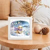 5D DIY Partial Special Shaped Drill Diamond Painting With Frame Kit Dog Decor 19.2x19.2cm