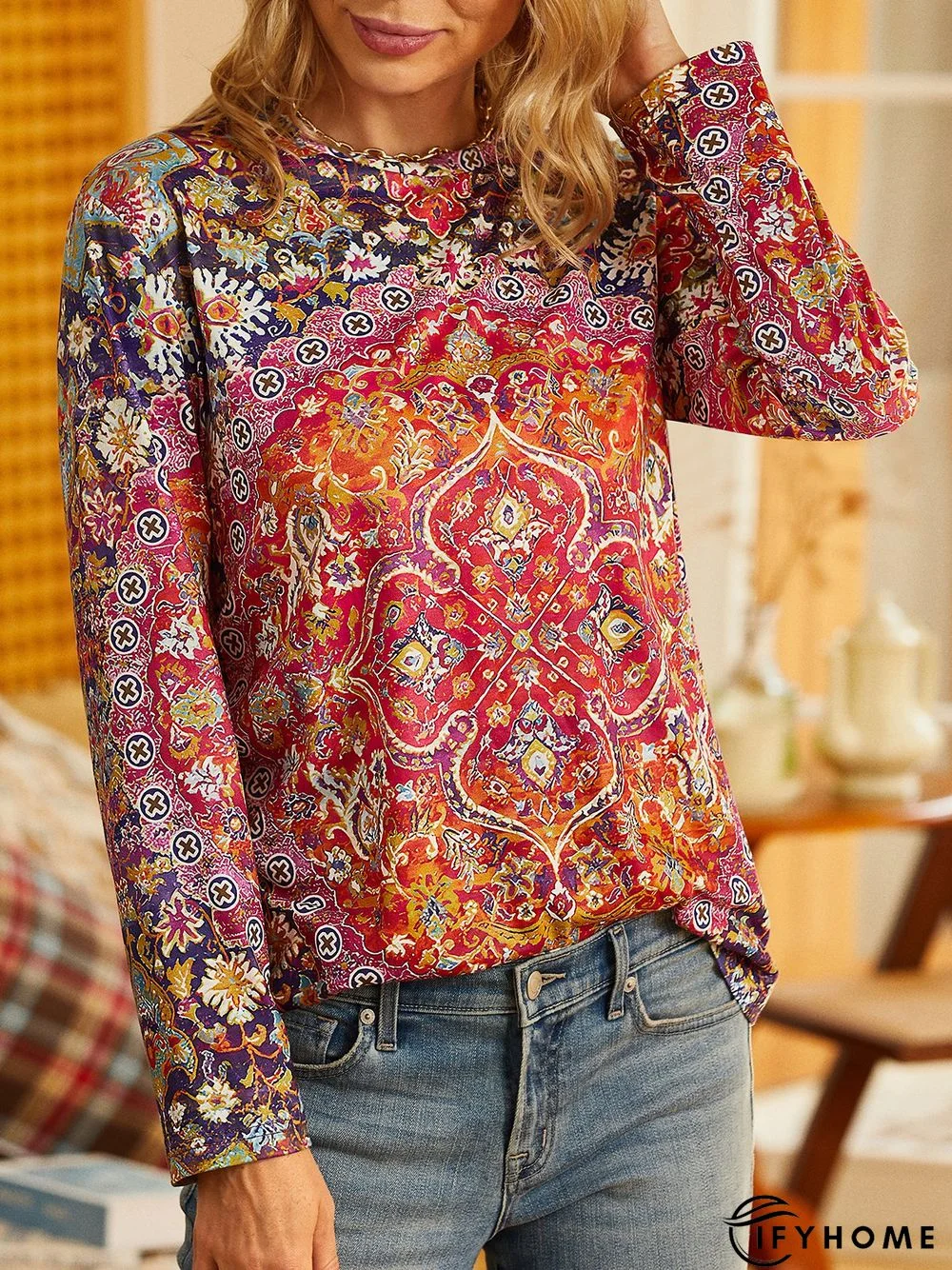 Loose Ethnic Casual T-Shirt | IFYHOME