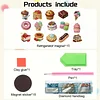 15pcs DIY Desserts And Cakes Diamond Painting Fridge Magnet