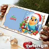12Pcs Diamond Painting Cave Snowman Greeting Card Set with Envelope