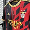 25/26 SL Benfica Black with Geometric Pattern Jersey