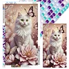 Flowers Cat - Diamond Painting - Full Round Drill (Canvas|40*70cm)