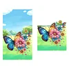 (US Local)6PCS DIY Butterfly Designs Diamond Art Greeting Cards Diamond Art Handmade Cards