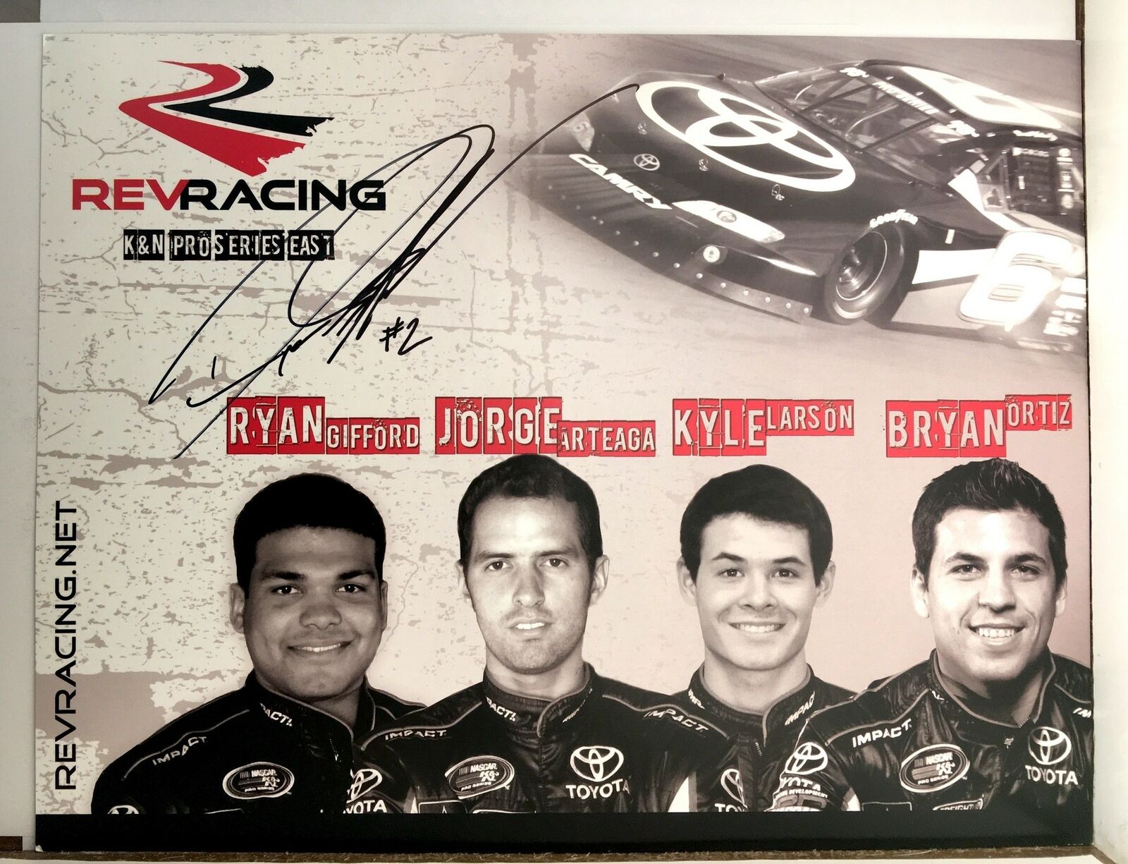 Ryan Gifford Signed 8.5x11 Photo Poster painting Promo Hero Card Postcard NASCAR  SHIP Auto