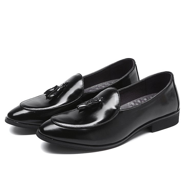 Zero more Designer Leather Shoes Men Luxury Moccasins Slip-on Loafers Men Tassel ltalian Breathable Flat Shoes