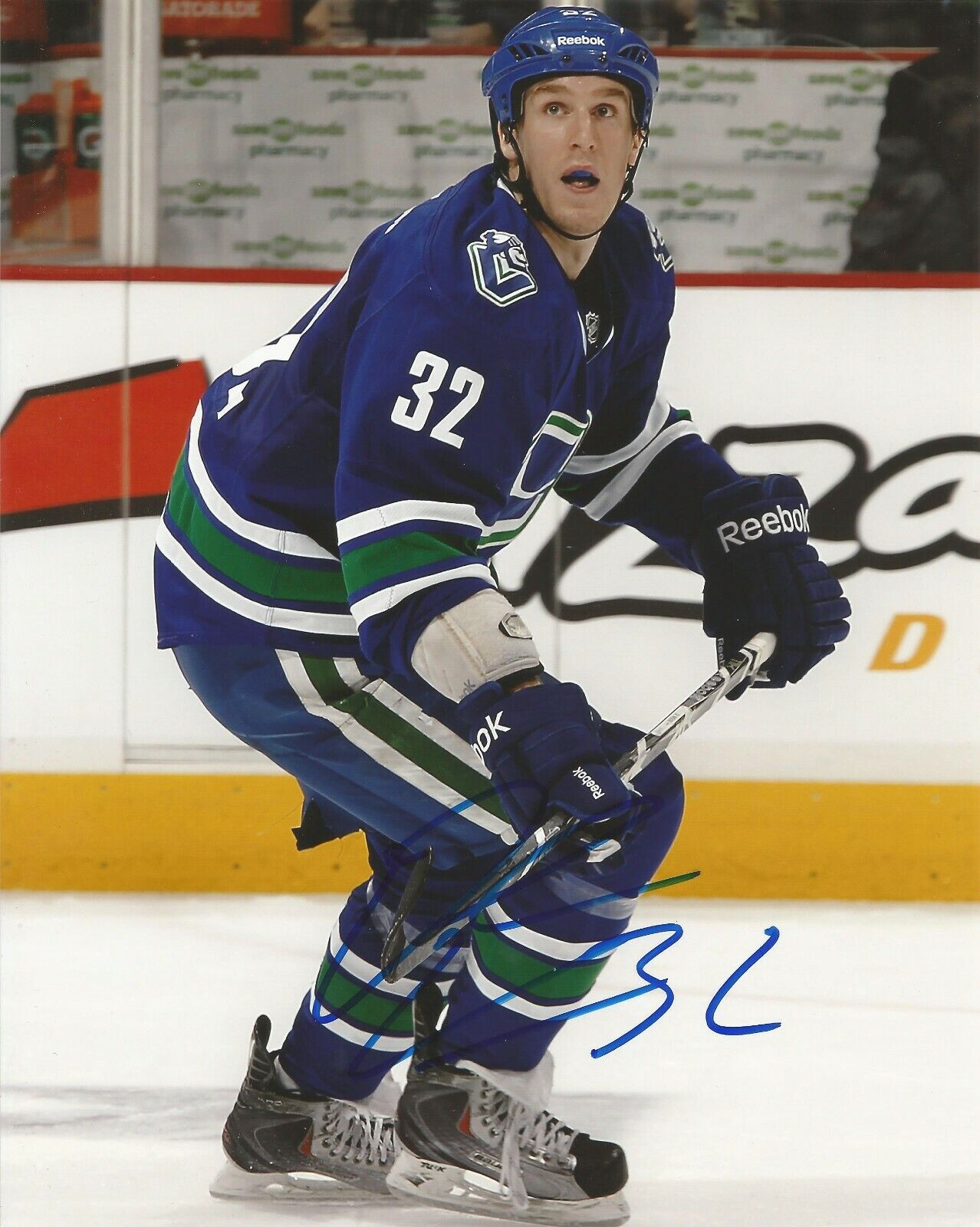 DALE WEISE SIGNED VANCOUVER CANUCKS 8x10 Photo Poster painting #2 with w/COA