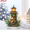 Weihnachtsleuchtturm - 5d DIY Basteln Ornament