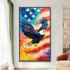 Unabhängigkeitstag Adler - runder Bohrer Diamantmalerei - 40*70cm (große Größe)